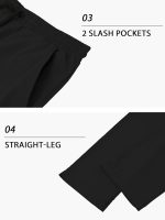 PLEPAN Men's Casual Cargo Pants Drawstring Hiking Pants Workout Tactical Joggers Sweatpants for Men - Image 6