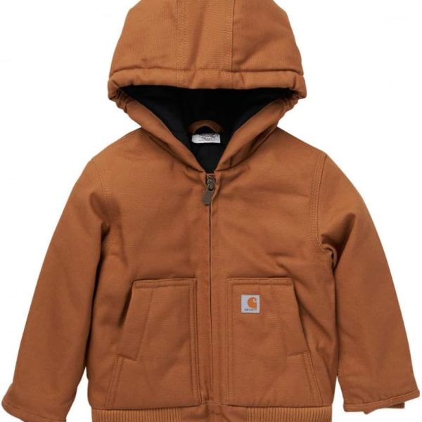 Carhartt Kid's CP8570 Canvas Insulated Hooded Camo Active Jac - Boys