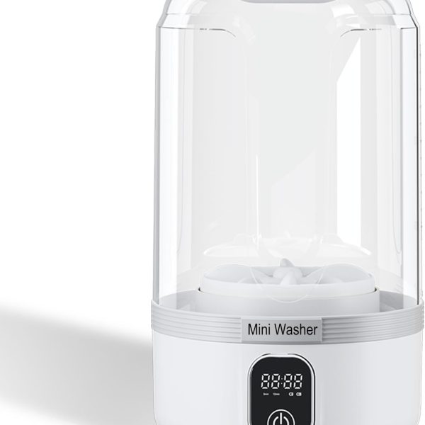 Portable Washing Machine,Upgrade Mini Washer Deeply Cleans Small Laundry Items, Socks, Underwear, Baby Clothes,Small Washer Is Suitable for Solo Living, Apartments, Hotels, Travel, And Camping White