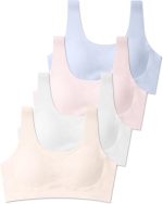 SALIA GIRL Training Bras for Girls 10-16 Sports Seamless Bra with Removable Padding Bras