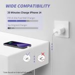 iPhone Charger Fast Charging,[MFi Certified] 2Pack 20W Type C Fast Charger Block with 6FT USB C to Lightning Cable Compatible for iPhone 14/13/12/11 Pro Max/Xs Max/XR/X,iPad（White） - Image 2