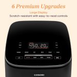 Cosori 9-in-1 TurboBlaze Air Fryer 6 Qt, Premium Ceramic Coating, 90°–450°F, Precise Heating for Even Results, Air Fry, Roast, Bake, Broil, Dry, Frozen, Proof, Reheat, Keep Warm, 120V - Image 7
