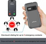 G3 Pro Grey - 4G LTE Cell Phone for Seniors丨Unlcoked Flip Phone with SOS Button丨Loud Speaker丨Camera丨Charging Dock丨Talking Clock丨Speed Dial丨 Hands-free丨Large Buttons Dumb Phone丨Keypad Mobile - Image 3