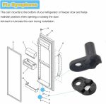 2182179 Refrigerator Door Cam Kit Replacement for Kenmore Whirlpool WP2182179 Door Cam, Refrigerator Lower Door Closer AP6005980 PS11739042 W10329686 2155311 (Screws not included) - Image 3