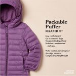 Amazon Essentials Girls and Toddlers' Lightweight Water-Resistant Packable Hooded Puffer Jacket - Image 2