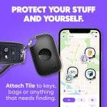 Tile by Life360 Pro - Powerful Bluetooth Tracker, Key Finder and Item Locator for Keys, Bags and More. Both iOS and Android Compatible. Phone Finder. 1-Pack (Black) - Image 2