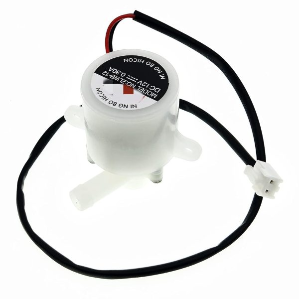 ZLWB-12 HZB-12A/25BF Household Small Bullet Ice Maker Water Pump Compatible with HZB-50A/ HZB-50/ HZB-60/ HZB-80/ HZB-25BF/ HZB-13F/ HZB-20F/ HZB-20FA Ice Maker Machine DC 12V 0.3A