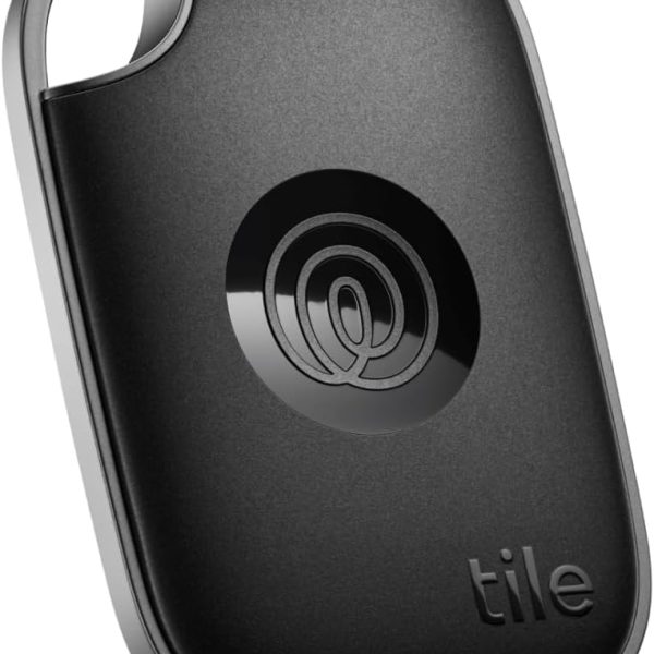 Tile by Life360 Pro - Powerful Bluetooth Tracker, Key Finder and Item Locator for Keys, Bags and More. Both iOS and Android Compatible. Phone Finder. 1-Pack (Black)
