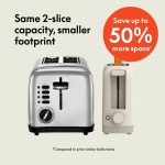 bella 2 Slice Slim Toaster, Fits-anywhere™ Kitchenware, 6 Setting Shade Control with Reheat & Cancel Buttons, Fits sourdough, 10” Long Slot, Anti Jam & Auto Shutoff, 900 Watt, Oatmilk - Image 2