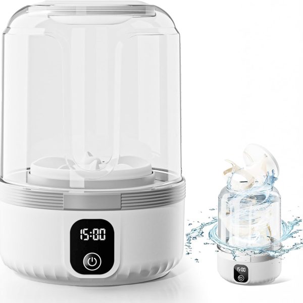 Underwear Washing Machine, Upgrade Mini Portable Washing Machine Rechargeable Underwear Washer Deep Cleans Small Clothes for Apartment, Dorm, RV, Travel & Hotel Use