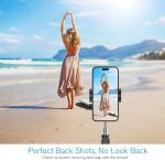 Vlog Selfie Monitor Screen iPhone, 4K 60fps Recording, Wireless Screen Mirroring with Remote Control, Magnetic Fixation, 180° Rotation, 3 Levels of Brightness, Compatible with iPhone & Android - Image 3