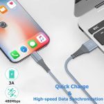 4Pack [Apple MFi Certified] Charger Lightning to USB Charging Cable Cord Compatible iPhone 14/13/12/11 Pro/11/XS MAX/XR/8/7/6s Plus,iPad Pro/Air/Mini,iPod Touch - Image 4