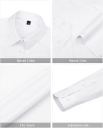J.VER Womens Dress Shirts Long Sleeve Button Down Shirt Wrinkle-Free Business Casual Blouse Office Work Tops - Image 4