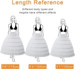 Women’s Petticoat Skirt Crinoline for Girls Hoop Skirt Petticoat Underskirt Half Slips - Image 4