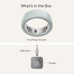 Oura Ring 4 Ceramic - Tide - Size 8 - Size Before You Buy - Image 8