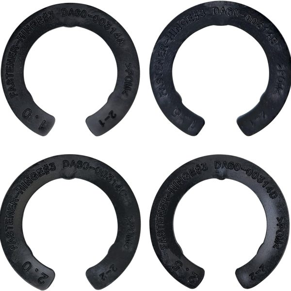 4 Pcs Upgraded DA99-04158A Hinge Shim Refrigerator Door Height Adjustment Kits, Replacement Parts for Samsung 3282540, DA60-00314C, PS6448337 AP5668209,4 Different Thickness