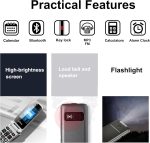 G3 Pro Grey - 4G LTE Cell Phone for Seniors丨Unlcoked Flip Phone with SOS Button丨Loud Speaker丨Camera丨Charging Dock丨Talking Clock丨Speed Dial丨 Hands-free丨Large Buttons Dumb Phone丨Keypad Mobile - Image 5