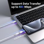 4 Pack Lightning to USB C Adapter for iPhone 15/16/17 Pro/17 Pro Max,for iPhone 17/16 Charger,17/16 Accessories,Fast Charging & Data Transfer,USB C Charger Connector Cable,Not for Audio/OTG - Image 5