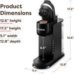 Keurig K-Express Single Serve K-Cup Pod Coffee Maker, 3 Brew Sizes, Strong Button Feature, 42oz Removable Reservoir, Black - Image 6