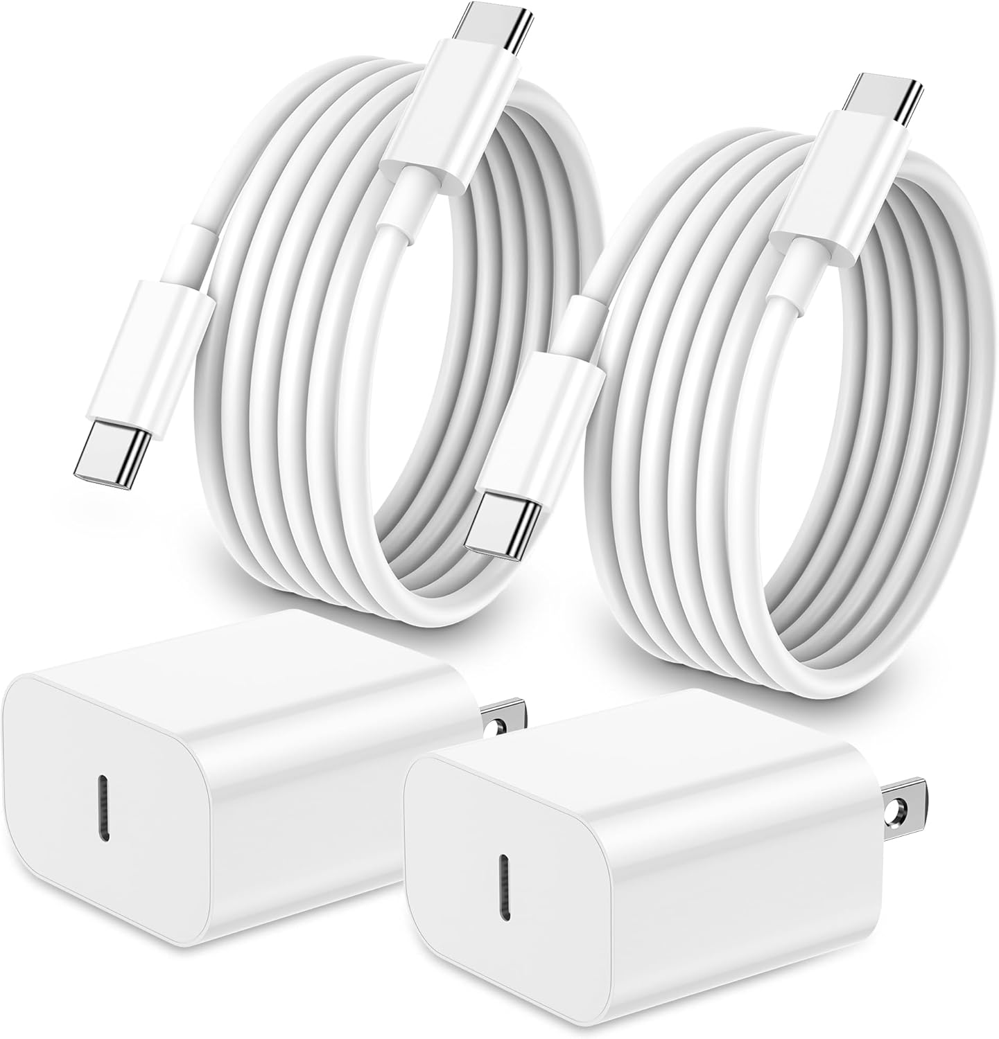 iPhone 17 16 15 Charger Fast Charging,2Pack 20W Apple iPad iPhone 17 16 15 Charger Fast Charging,2Pack 20W Apple iPad USB C Wall Chrager Block with 6FT USB C to C Cable for iPhone 17/Pro/Pro Max/17 Air/ 16/16 Pro/16 Pro Max/15/Plus/Pro/Pro Max