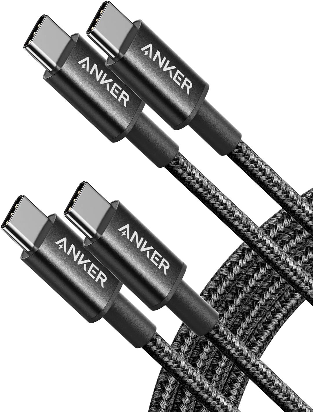 Anker USB C to USB C Cable, Type-C 60W Fast Anker USB C to USB C Cable, Type-C 60W Fast Charging Cable (6 FT, 2Pack) for iPhone 17 Series, iPad mini 6 and More (Black)
