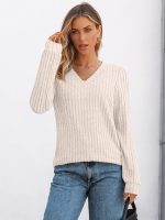 AUTOMET Womens V Neck Long Sleeve Shirt Fall Fashion Tops Tunic Dressy Casual Sweater Clothes Cute Trendy Work Outfits 2025 - Image 2