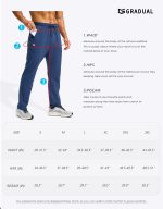 G Gradual Men's Fleece Lined Winter Pants with 3 Zipper Pockets Warm Athletic Joggers Workout Running Sweatpants for Men - Image 7