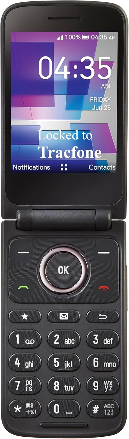Tracfone, TCL FLIP 3, 16GB, Prepaid Smartphone, Stone Gray, 5MP Tracfone, TCL FLIP 3, 16GB, Prepaid Smartphone, Stone Gray, 5MP Video Capable Camera, Locked