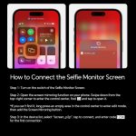 Vlog Selfie Monitor Screen iPhone, 4K 60fps Recording, Wireless Screen Mirroring with Remote Control, Magnetic Fixation, 180° Rotation, 3 Levels of Brightness, Compatible with iPhone & Android - Image 6