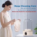 Portable Washing Machine,Wireless Mini Washer Deeply Cleans Small Laundry Items, Socks, Underwear, Baby Clothes,Small Washer Is Suitable for Solo Living, Apartments, Hotels, Travel, And Camping - Image 4