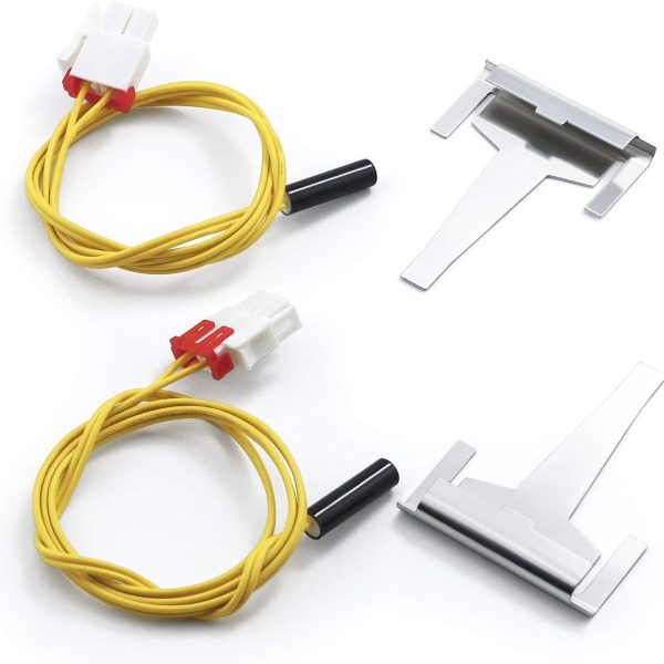 DA61-06796A Clip Drain Evaporator for Sam-Sung Refrigerator Defrost Drain Clip AP5579885 by Sikawai,with Defrost Temp Sensor DA32-0006W/Refrigerator Defrost Sensor DA32-00006S