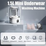 Underwear Washing Machine, Upgrade Mini Portable Washing Machine Rechargeable Underwear Washer Deep Cleans Small Clothes for Apartment, Dorm, RV, Travel & Hotel Use - Image 2