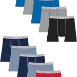 Hanes boys Hanes Boys' and Toddler Underwear, Comfort Flex Wb Boxer Briefs, 10-pack