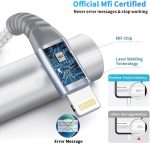 4Pack [Apple MFi Certified] Charger Lightning to USB Charging Cable Cord Compatible iPhone 14/13/12/11 Pro/11/XS MAX/XR/8/7/6s Plus,iPad Pro/Air/Mini,iPod Touch - Image 2