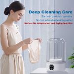 Portable Washing Machine,Upgrade Mini Washer Deeply Cleans Small Laundry Items, Socks, Underwear, Baby Clothes,Small Washer Is Suitable for Solo Living, Apartments, Hotels, Travel, And Camping White - Image 4