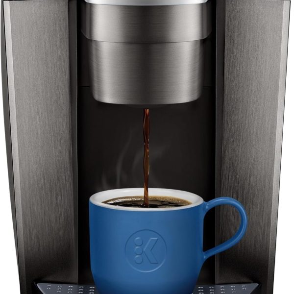 Keurig K-Elite Single Serve K-Cup Pod Coffee Maker, with Strength and Temperature Control, Iced Coffee Capability, 8 to 12oz Brew Size, Programmable, Brushed Slate