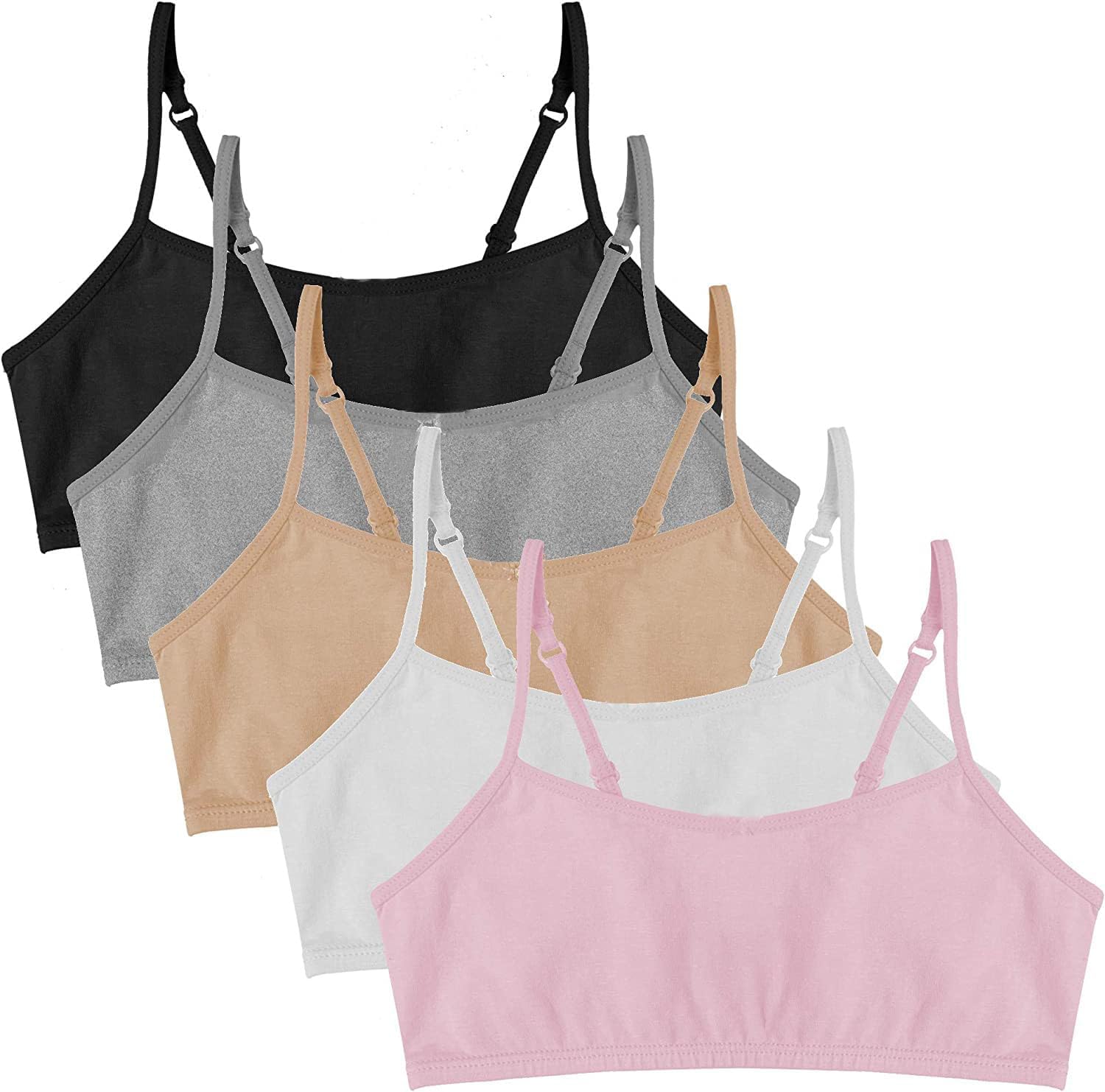 Popular Cotton Girls Training Bra - Crop Cami Training Bras Popular Cotton Girls Training Bra - Crop Cami Training Bras for Girls with Adjustable Straps. Cotton Bra Pack.
