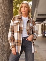 AUTOMET Womens Fall Outfits Fashion Clothes Shackets Flannel Plaid Button Down Long Sleeve Shirts Jackets - Image 2
