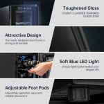 KingChii 6 Bottle Thermoelectric Wine Cooler Refrigerator Advanced Cooling Technology, Stainless Steel & Tempered Glass For Red Wine, Champagne for Home, Kitchen, or Office - Image 4
