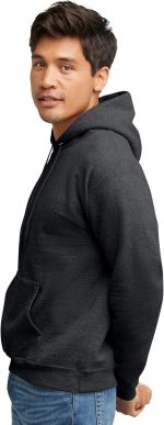 Hanes EcoSmart Hoodie, Midweight Fleece, Pullover Hooded Sweatshirt for Men - Image 4