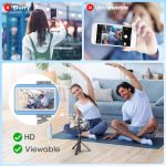 Vlog Selfie Monitor Screen iPhone, 4K 60fps Recording, Wireless Screen Mirroring with Remote Control, Magnetic Fixation, 180° Rotation, 3 Levels of Brightness, Compatible with iPhone & Android - Image 8
