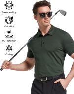 TELALEO 4/5 Pack Mens Polo Shirts Quick Dry Short Sleeve Golf T Shirt Performance Moisture Wicking Casual Workout - Image 2