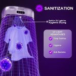 MOJOCO Portable Clothes Dryer - Mini/Compact Dryer for Apartment, RV, Travel - Small Quiet Fast-Drying Machine with Adjustable Timer & Hassle-Free Setup - Image 3