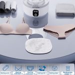 Portable Washing Machine,Upgrade Mini Washer Deeply Cleans Small Laundry Items, Socks, Underwear, Baby Clothes,Small Washer Is Suitable for Solo Living, Apartments, Hotels, Travel, And Camping White - Image 3