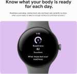 Google Pixel Watch 3 (41mm) 2024 Model - Android Smartwatch, Heart Rate Tracking, Fitbit Advanced Running, Fitness Insights, 24-Hour Battery - Matte Black Aluminum Case - Obsidian Band - Wi-Fi - Image 6