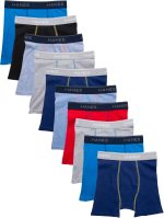 Hanes boys Hanes Boys' and Toddler Underwear, Comfort Flex Wb Boxer Briefs, 10-pack - Image 3