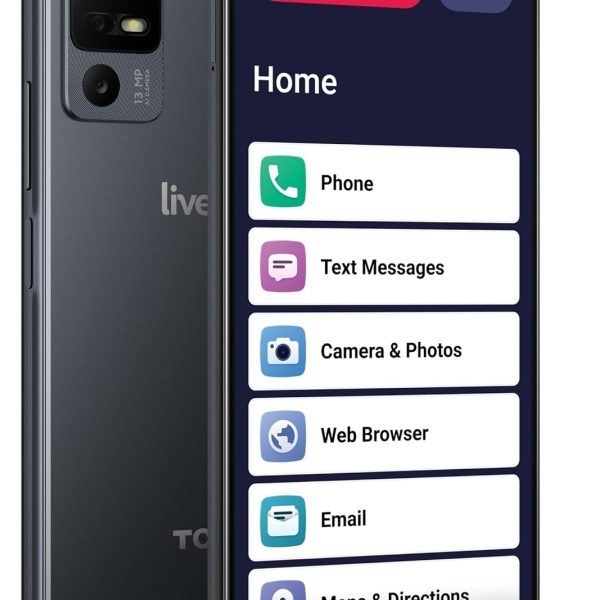 Lively Jitterbug Smart4 Smartphone for Seniors - Cell Phone for Seniors - Not Compatible with Other Wireless Carriers - Must Be Activated with Lively Phone Plan