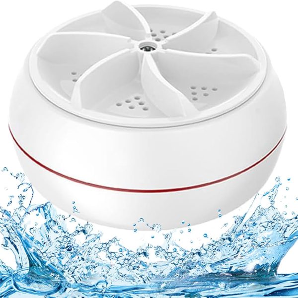Mini portable USB Washing Machine | Sink Washing Machine Ultrasonic Turbo Washer for Clothes and Dishes. Perfect for Travel, Business, Camping, Home, College, RV, and Apartments