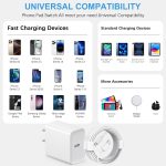 iPhone 17 16 15 Charger Fast Charging Type C Chargers USB C Charger Block iPhone 17 16 15 Air Pro Max Chargers with 6FT Cable for iPhone 17/17 Plus/17 Pro Max/16/16 Plus/16 Pro Max/15 Pro Max/iPad Pro - Image 4