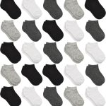 Kids Socks - 25 Pairs Toddler Ankle Socks Set, Low Cut for Boys & Girls (0-14 Years Old)